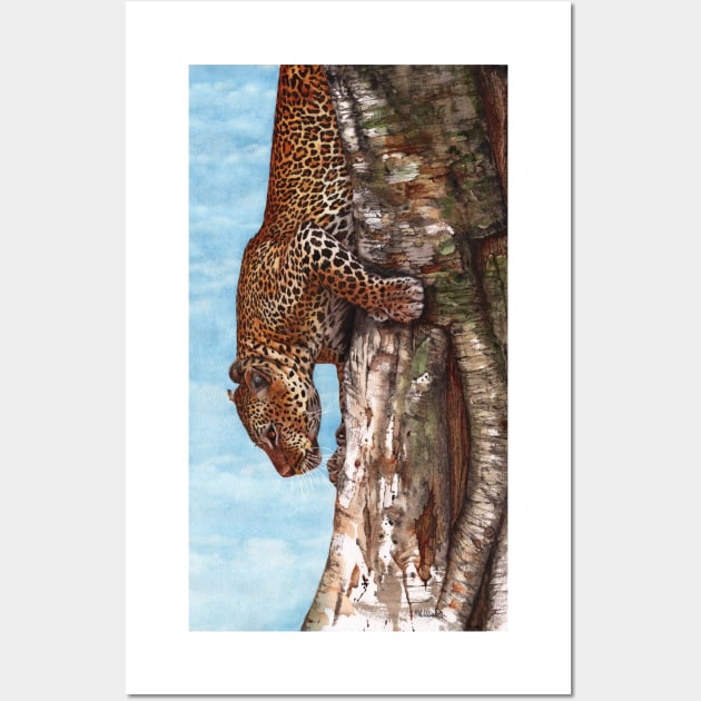 Breaking Cover leopard print Wall Art by Mightyfineart